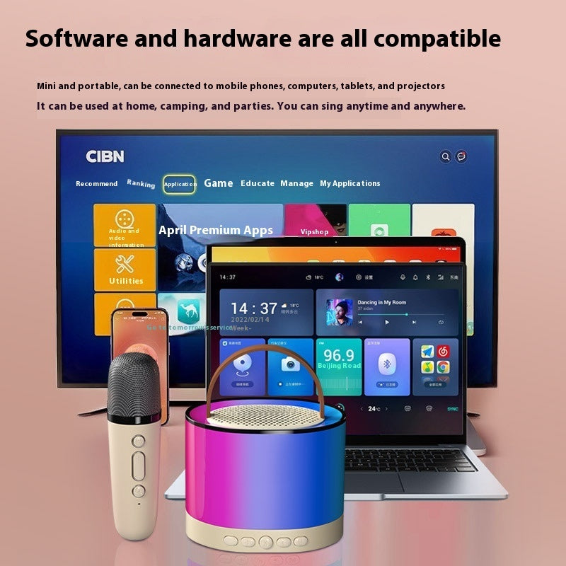 Karaoke Speaker with Wireless Microphone