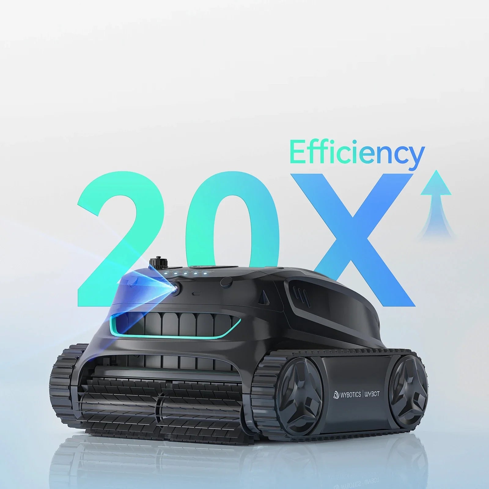 WYBOT S2 Solar Vision Robotic Pool Cleaner Enhanced Scheduled Cleaning