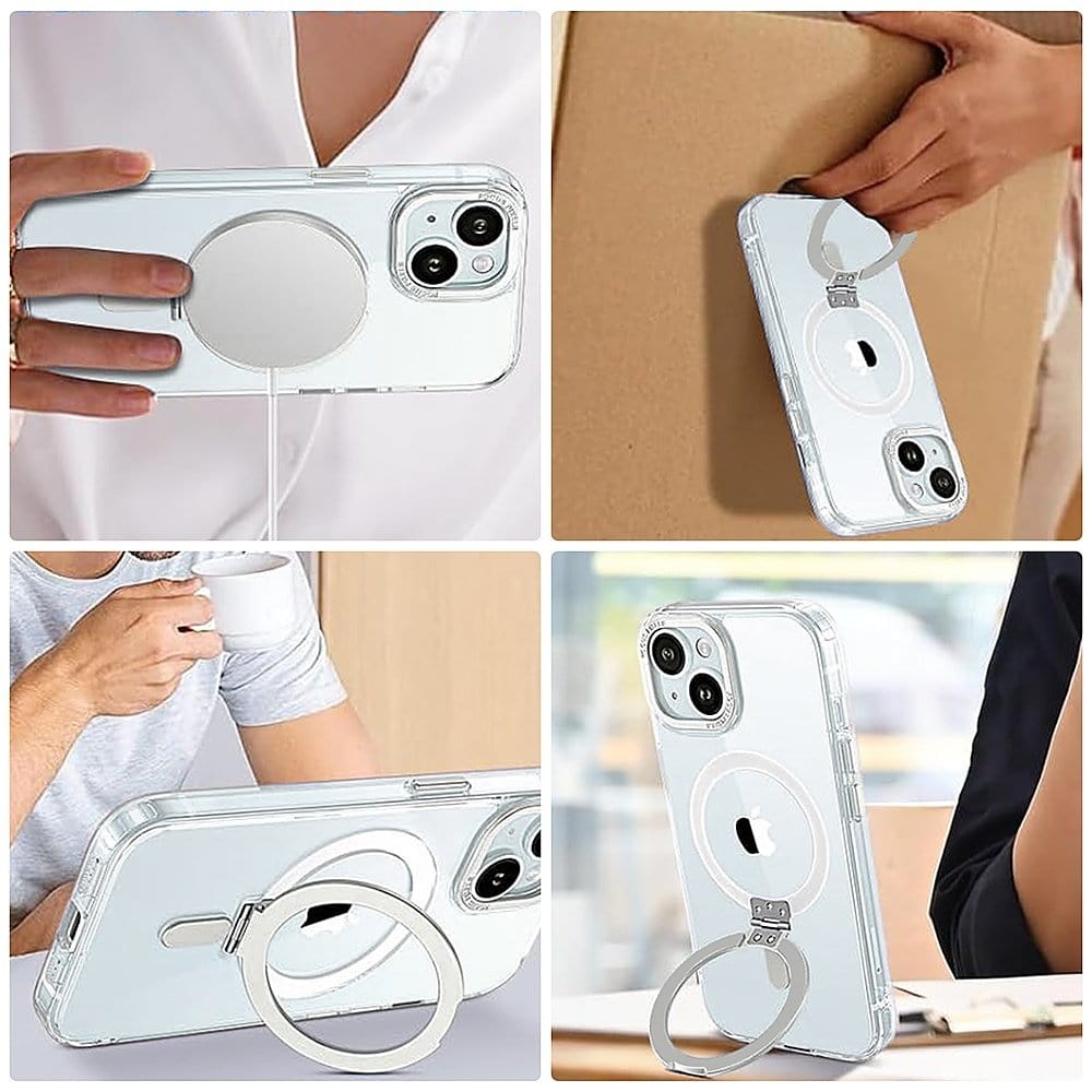 iPhone 15 Clear Kickstand Case with MagSafe | Venture Series