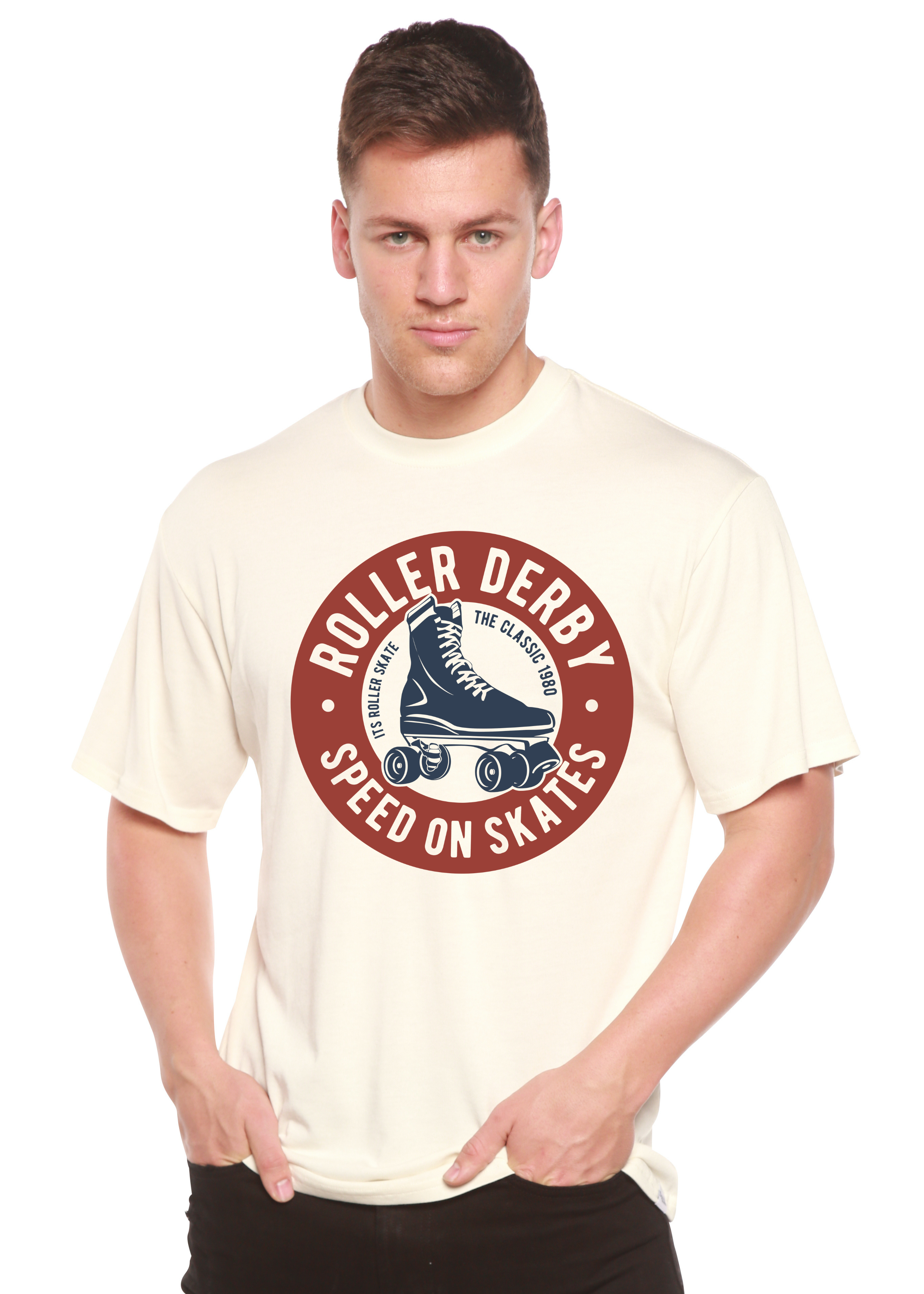 Roller Derby Spun Bamboo® Men's Bamboo Viscose/Organic Cotton Short Sleeve Graphic T-Shirt