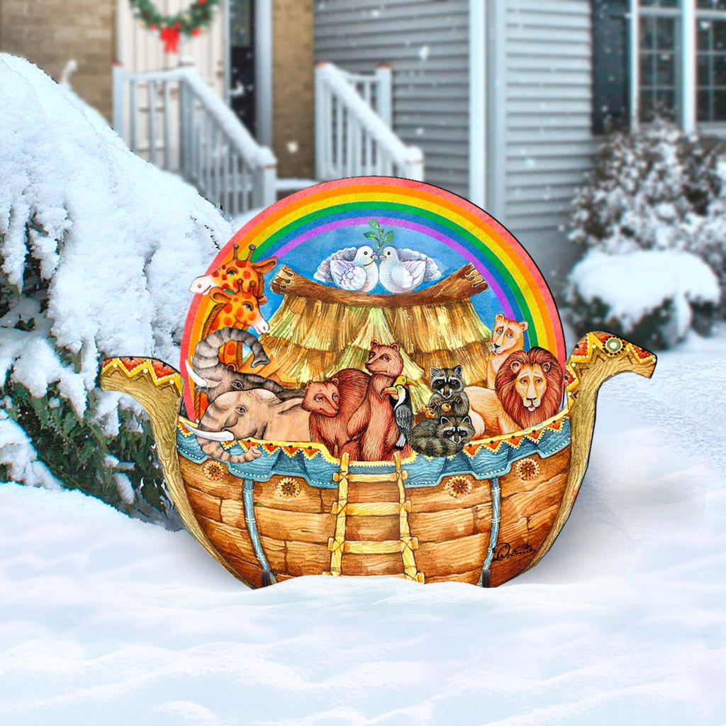 Noah's Ark Nativity Outdoor Decor by G. DeBrekht - Nativity Holiday Decor - 8114050F