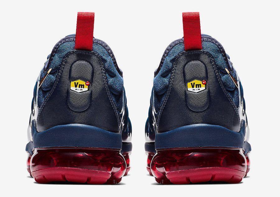 Nike Air VaporMax Plus 'Olympic' Sneakers - Burgundy Navy