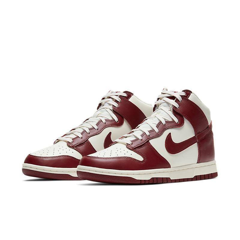 Nike Dunk High 'Sail Team Red'