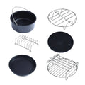6 in 1 Air Fryer Baking Pan with Metal Holder