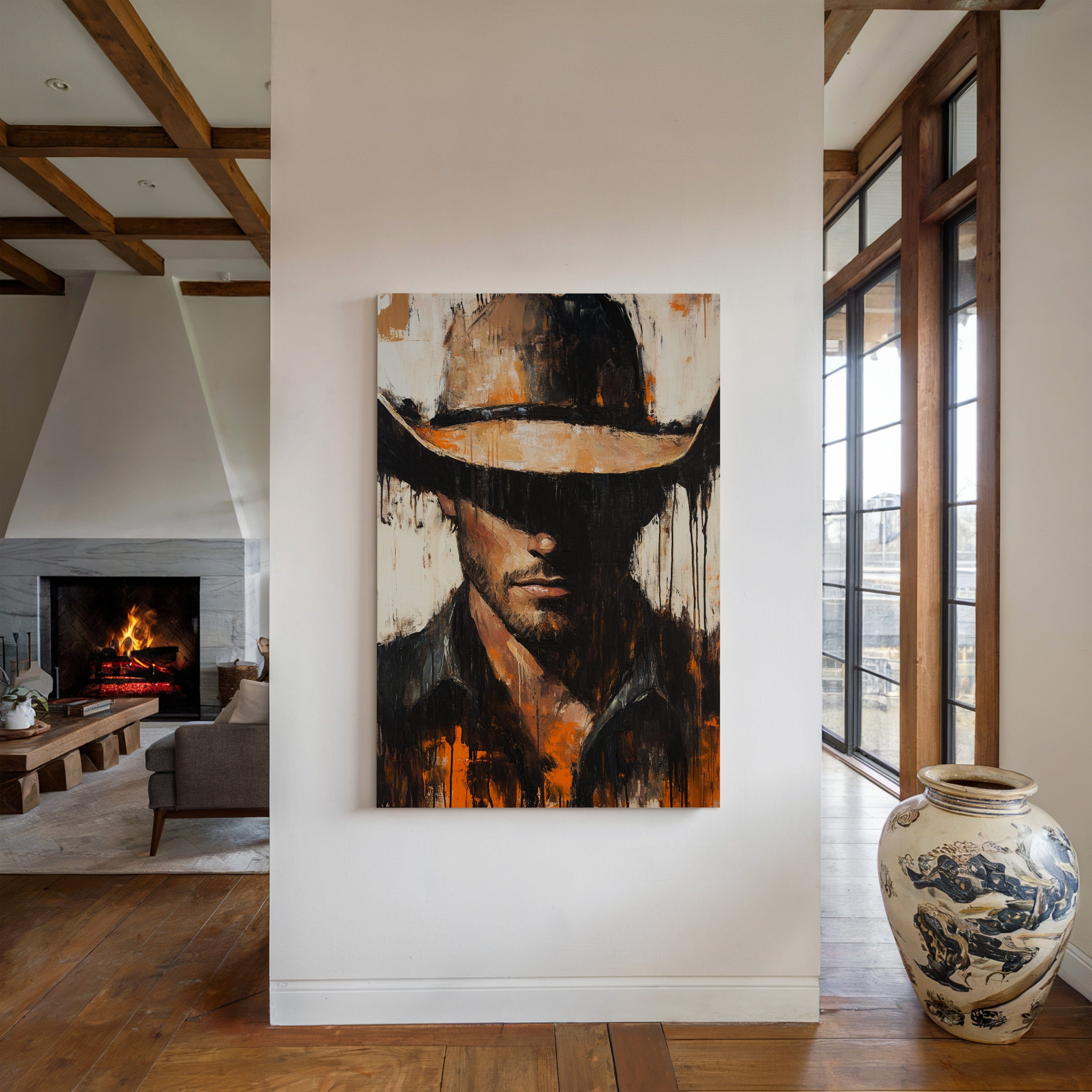 Shadowed Cowboy – Bold Western Expression