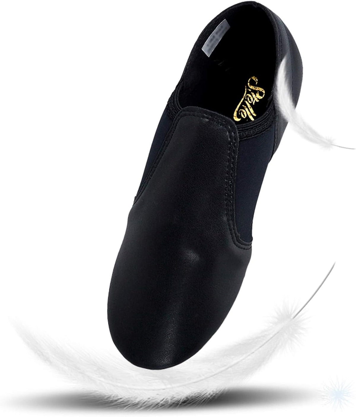 Stelle Jazz Shoes for Girls Genuine Leather Slip-On Dance Shoes
