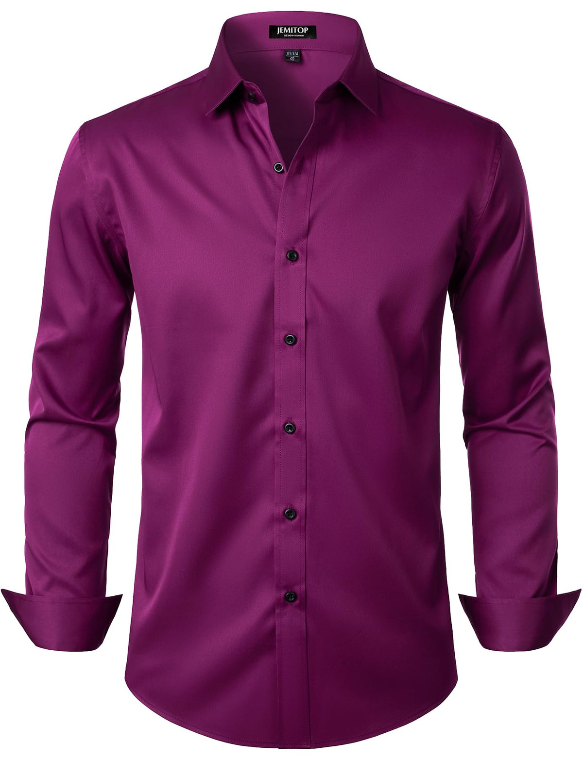 JEMITOP Mens Stretch Wrinkle Free Dress Shirts