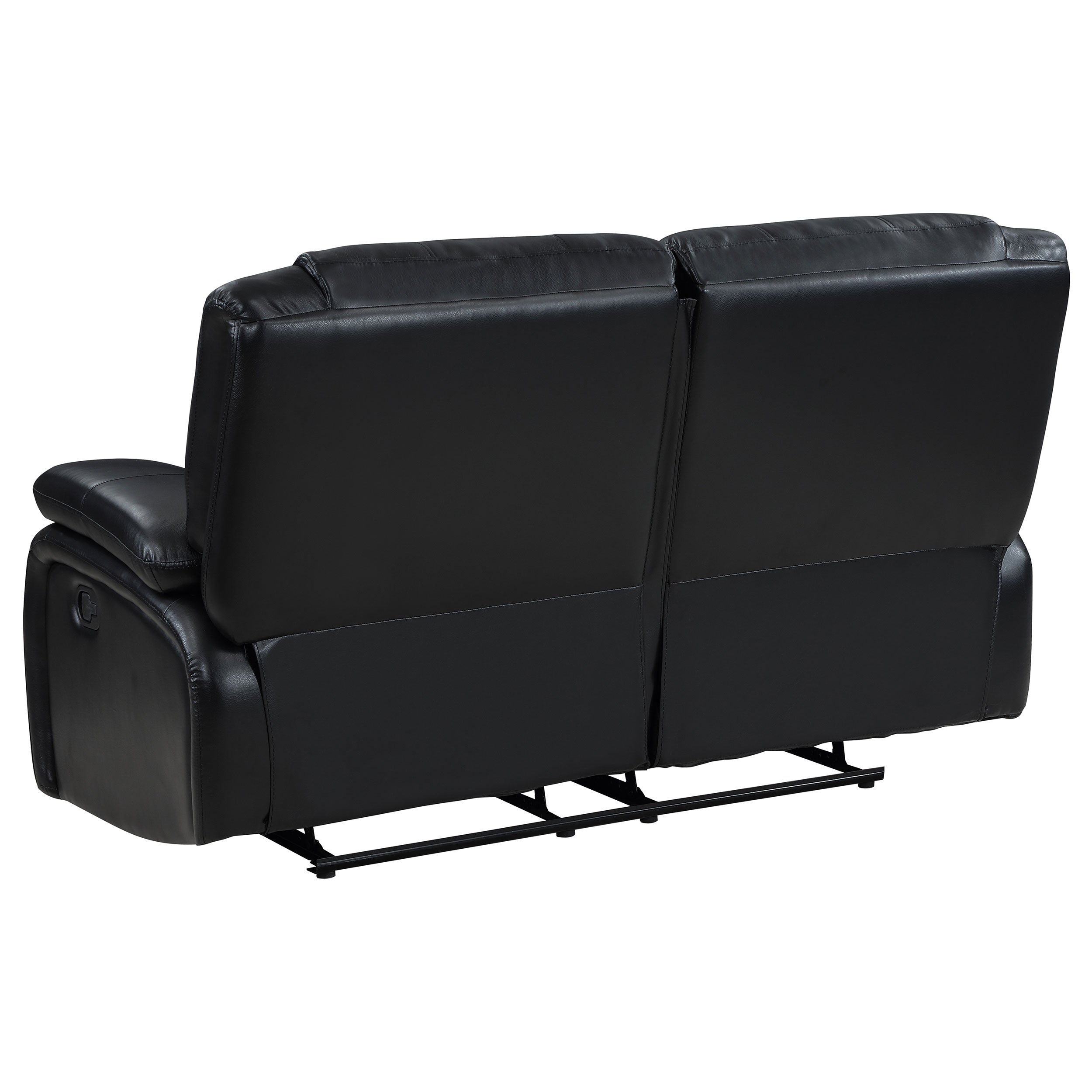 Camila 3-piece Upholstered Reclining Sofa Set Black