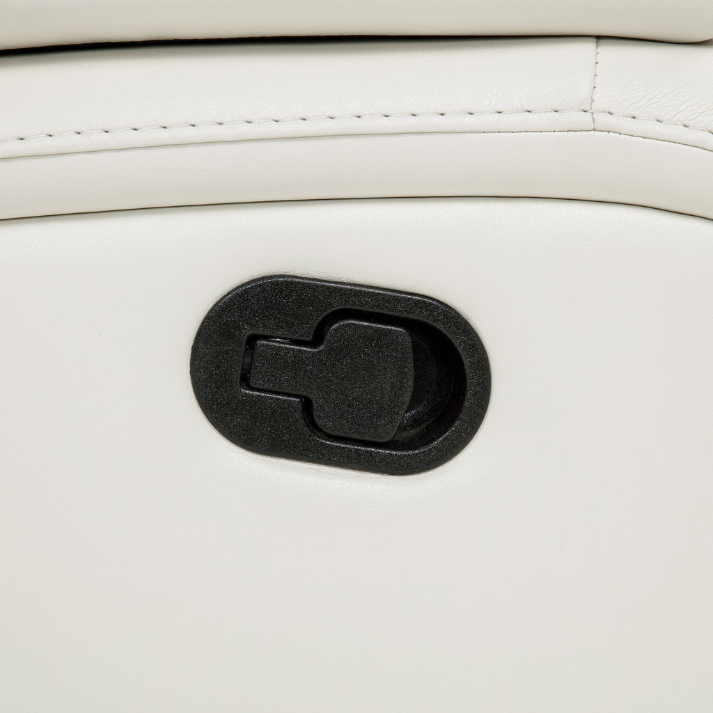 Camila Upholstered Motion Reclining Loveseat White