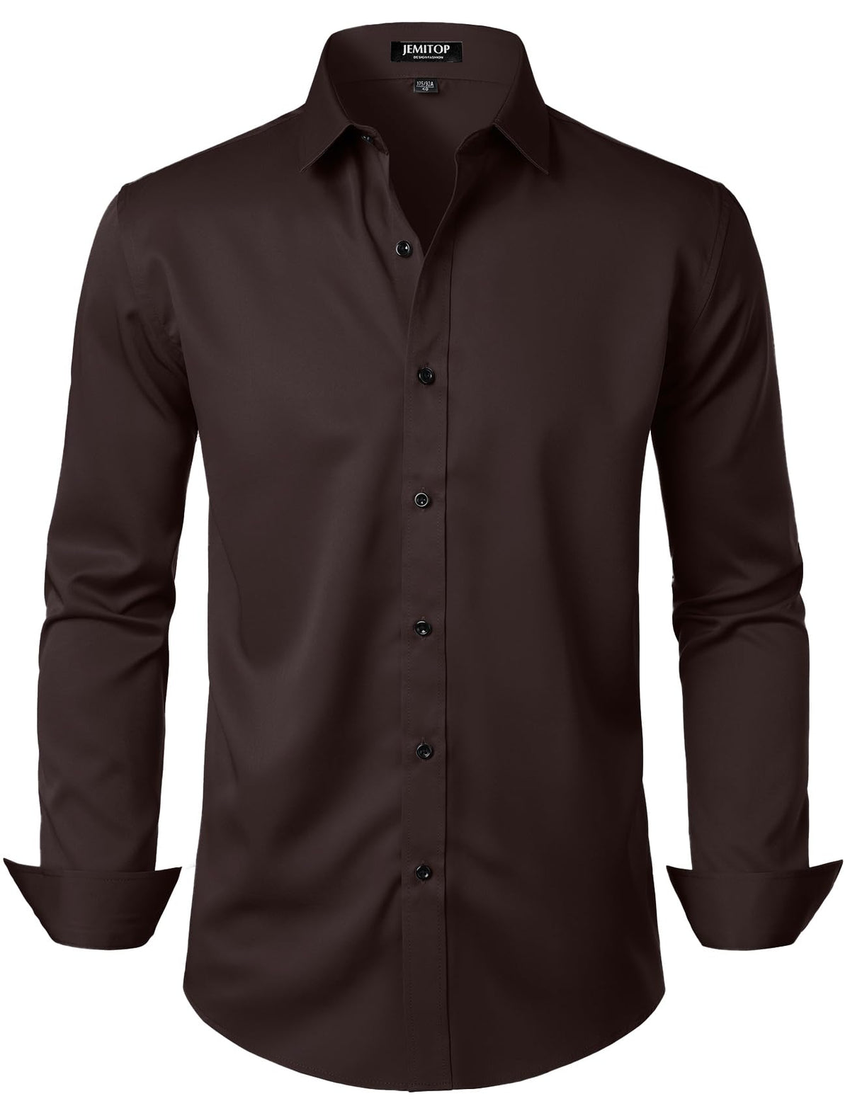JEMITOP Mens Stretch Wrinkle Free Dress Shirts