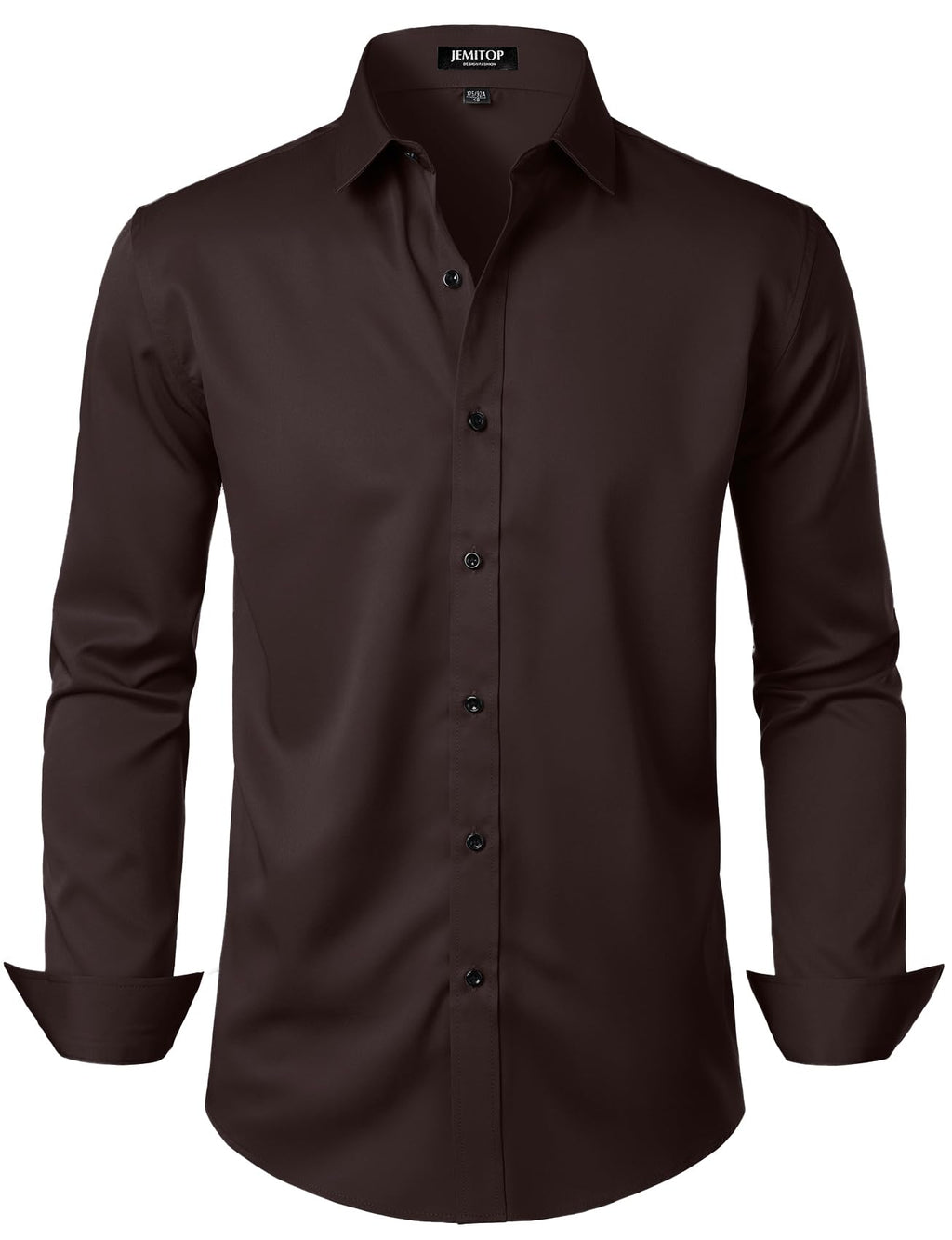JEMITOP Mens Stretch Wrinkle Free Dress Shirts