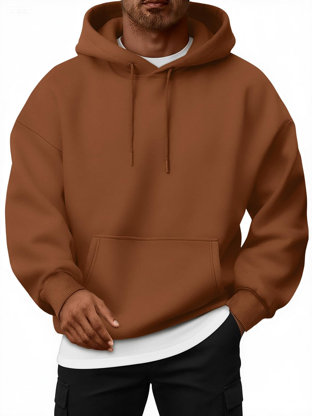 EFAN Mens Oversized Hoodies Fleece Lined Sweatshirts