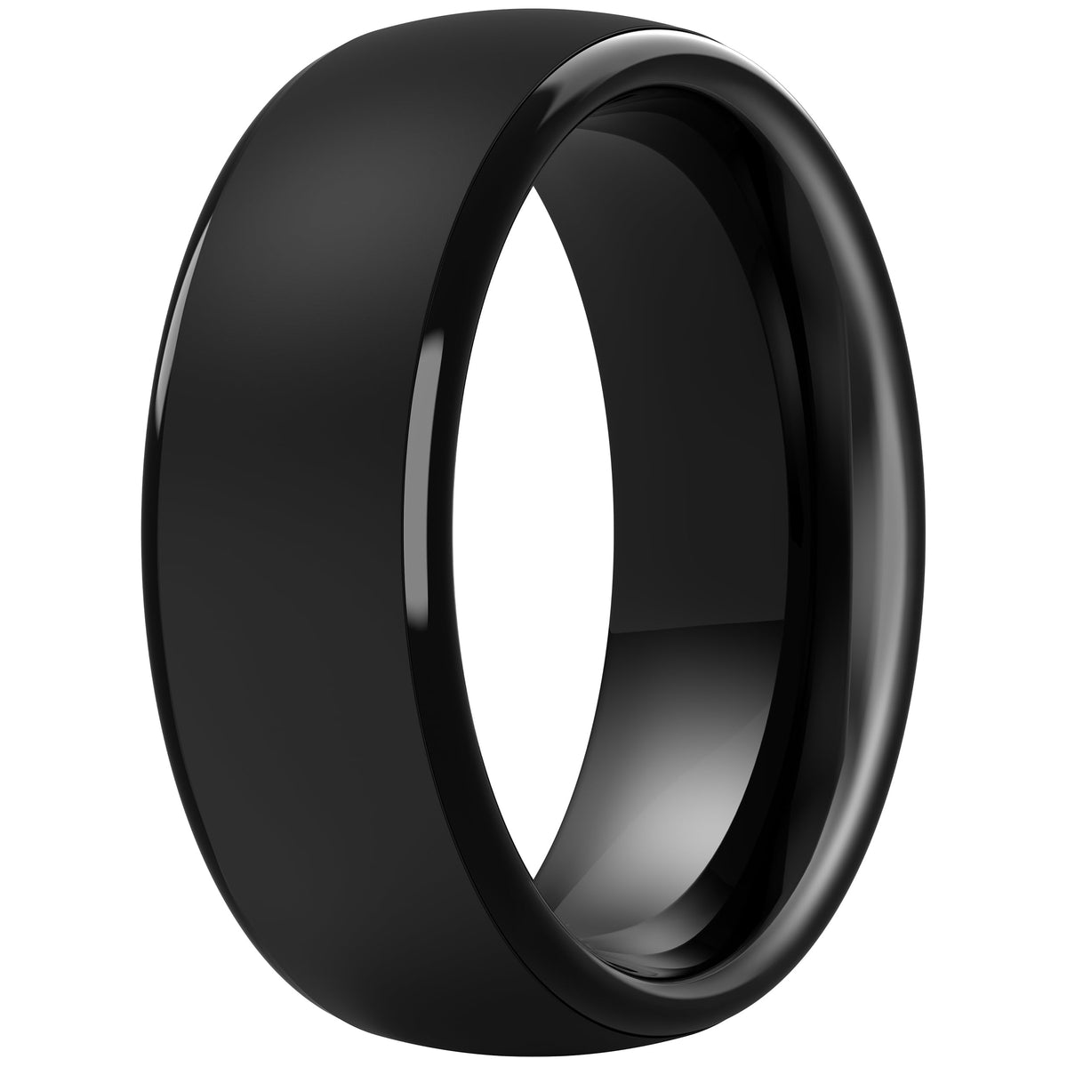 ThunderFit Silicone Rings for Men, Step Edge Rubber Wedding Bands 10mm Wide