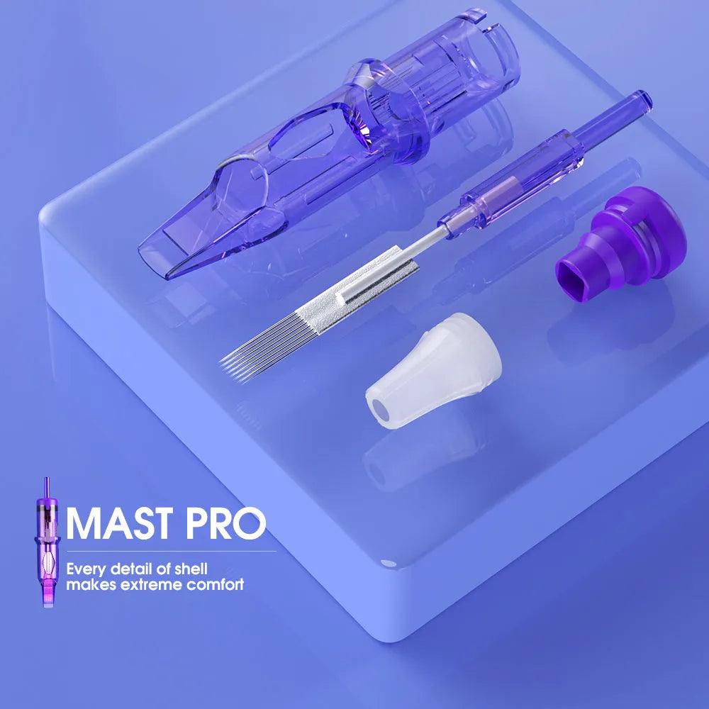 Mast Pro Tattoo Cartridges Needles 0.25MM/0.30MM/0.35MM Round Liner- Box of 20