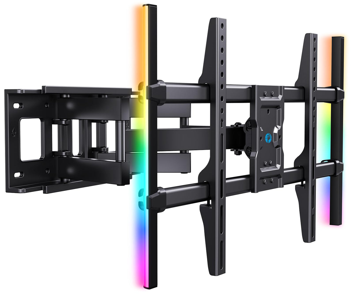 Pipishell TV Wall Mount for 26-74 inch LED LCD OLED 4K TVs up to 99lbs, Full Motion TV Mount Bracket Articulating Swivel Extension Tilting Leveling Max VESA 400x400mm, Fits 12/16 Inch Wood Studs