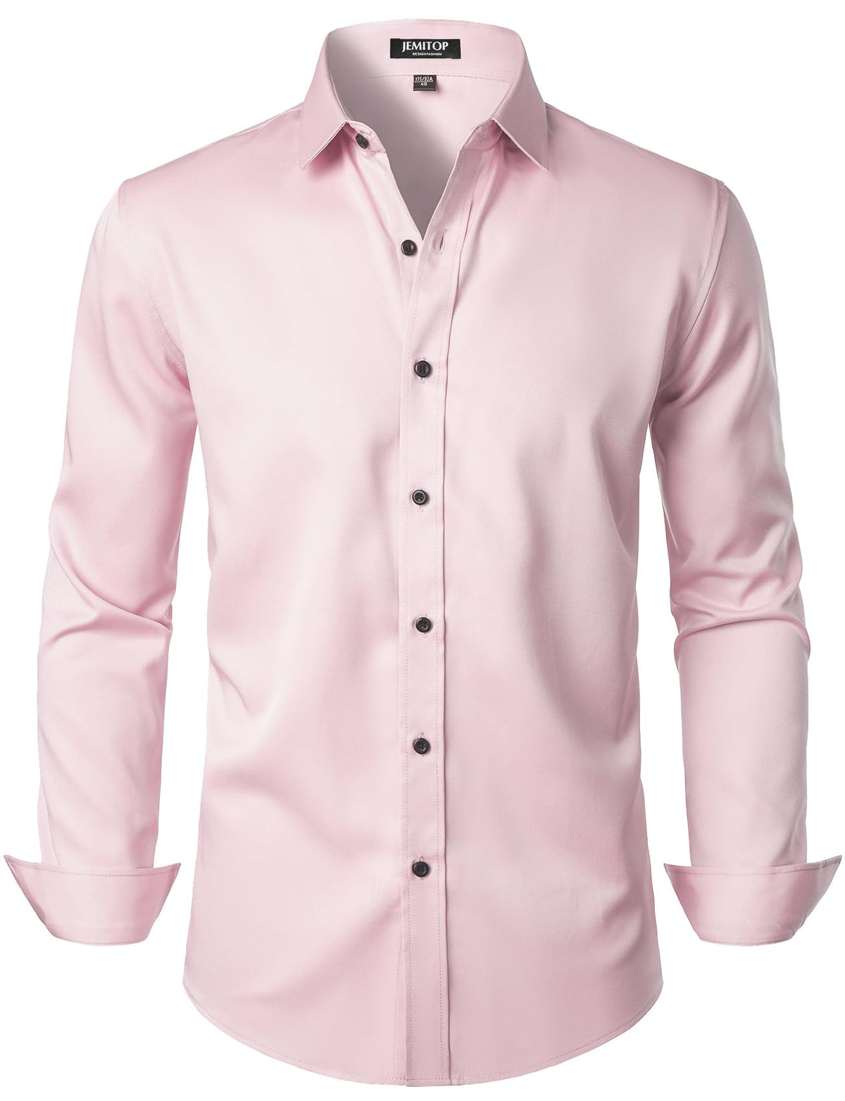 JEMITOP Mens Stretch Wrinkle Free Dress Shirts