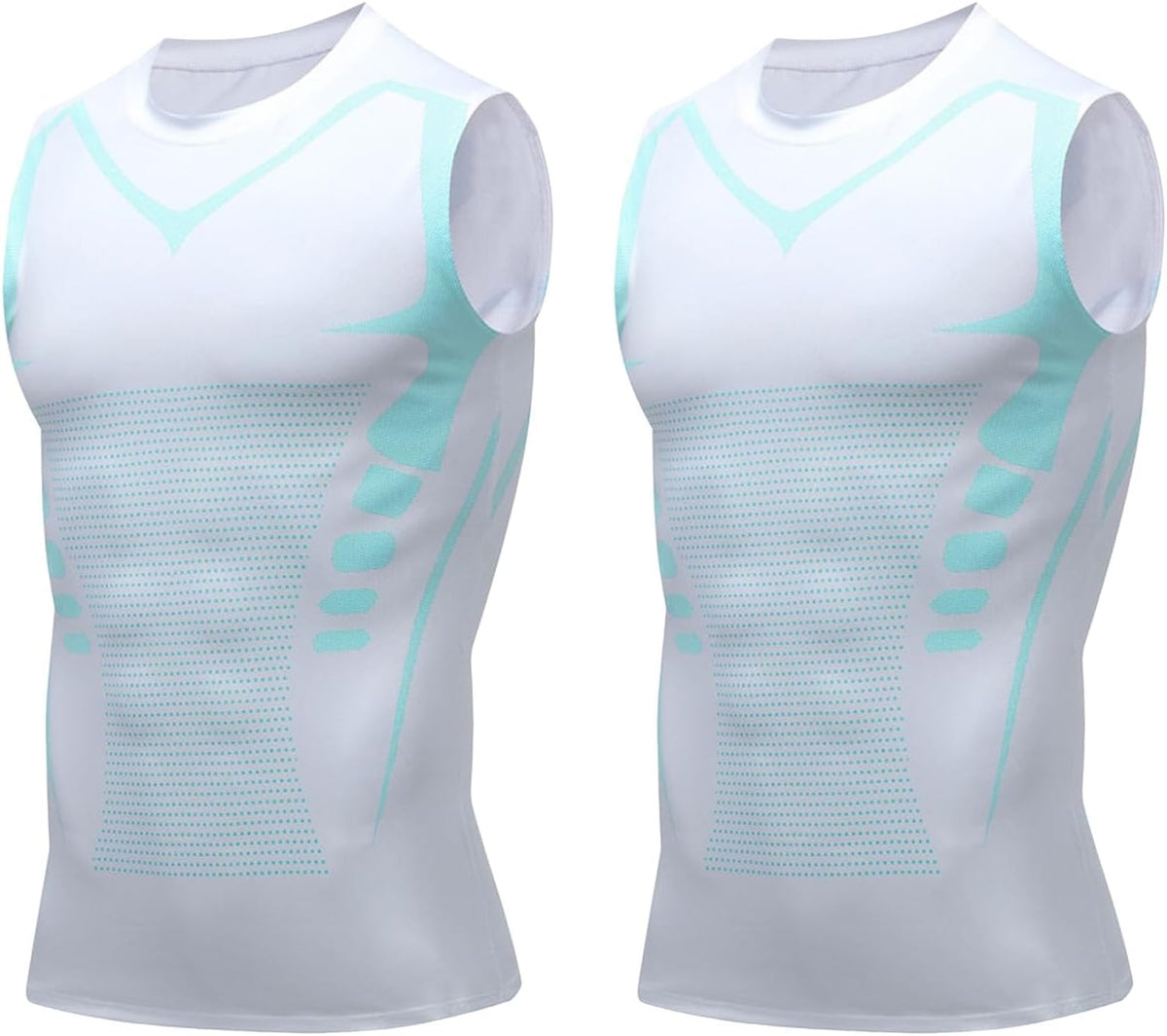 Compression Shirt Men Slimming Body Shaper Vest Crewneck Workout Tank Top