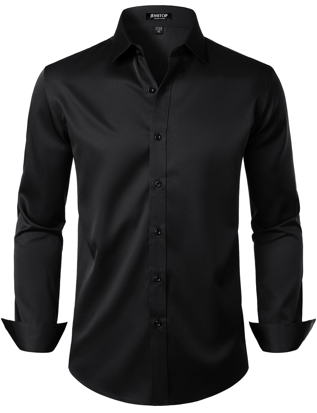 JEMITOP Mens Stretch Wrinkle Free Dress Shirts