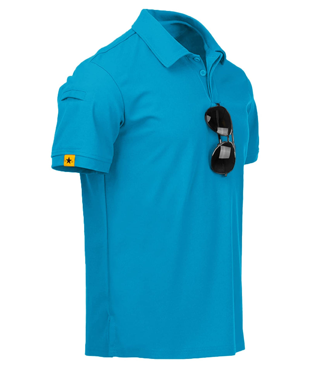 ZITY Mens Polo Shirt Short Sleeve Moisture Wicking Athletic Golf Polos