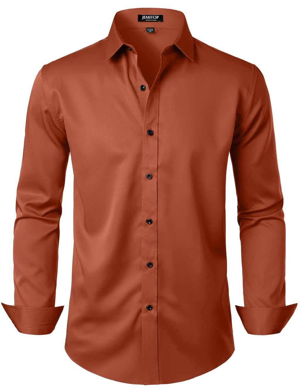 JEMITOP Mens Stretch Wrinkle Free Dress Shirts