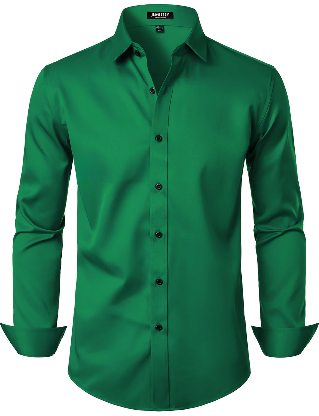 JEMITOP Mens Stretch Wrinkle Free Dress Shirts