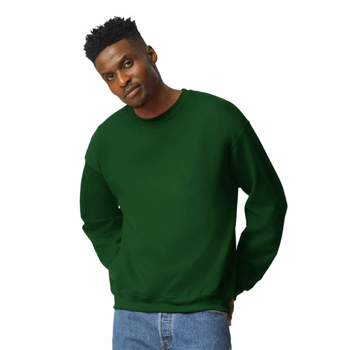 Gildan Unisex Adult Fleece Crewneck Sweatshirt, Style G18000, Multipack