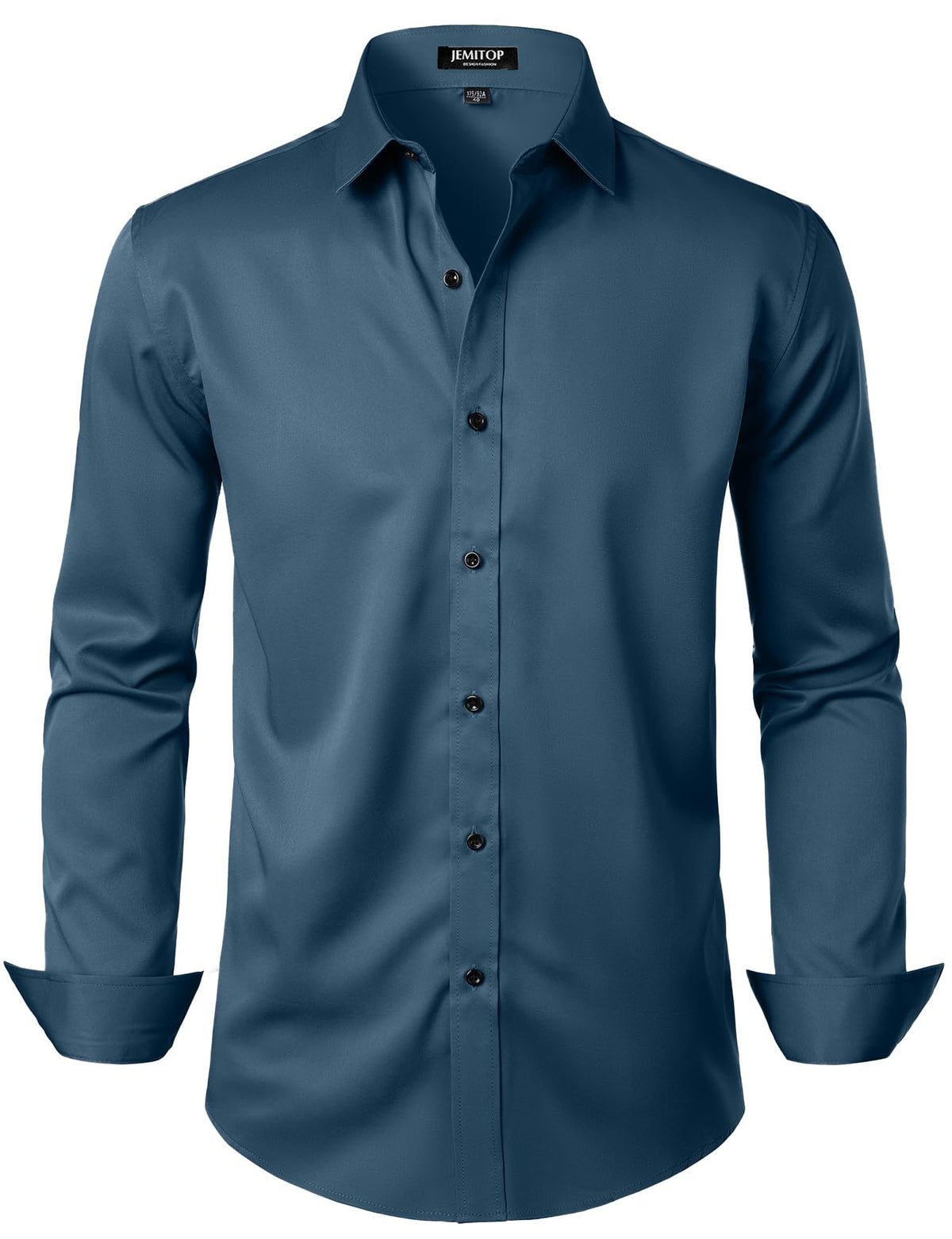 JEMITOP Mens Stretch Wrinkle Free Dress Shirts