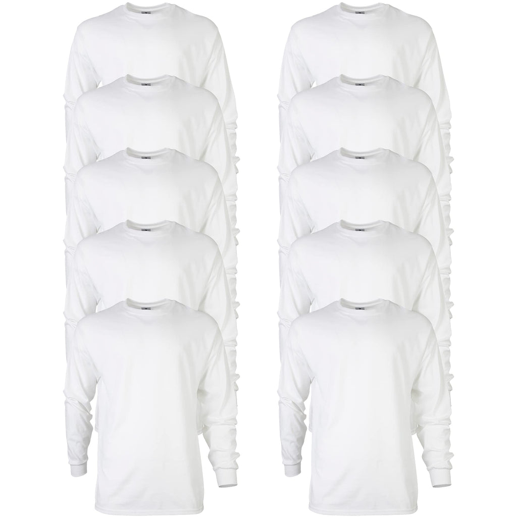 Gildan Adult Ultra Cotton Long Sleeve T-Shirt, Style G2400, Multipack