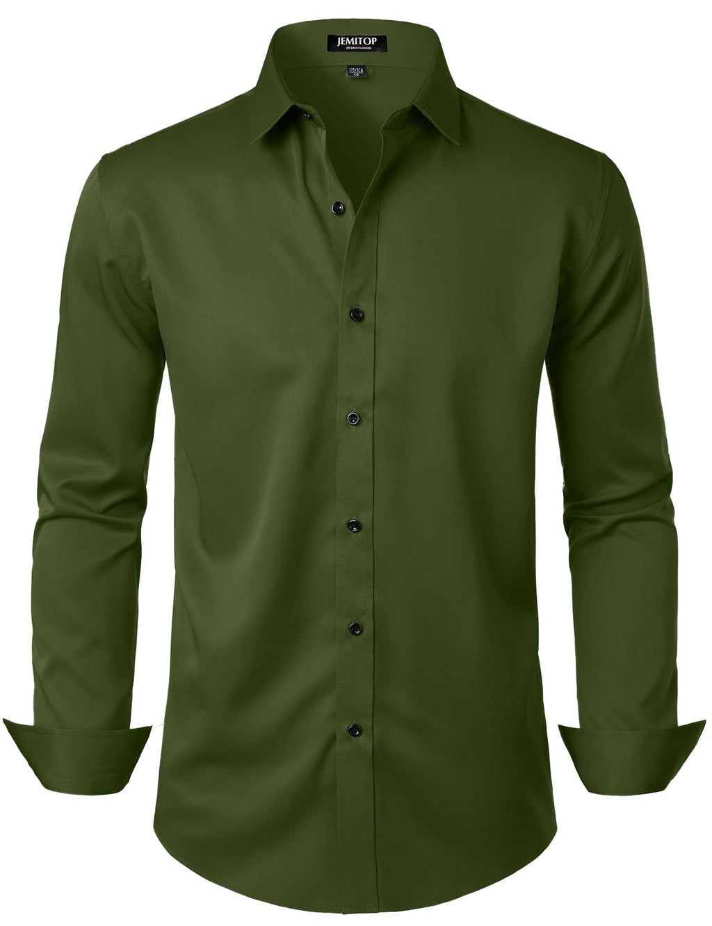 JEMITOP Mens Stretch Wrinkle Free Dress Shirts