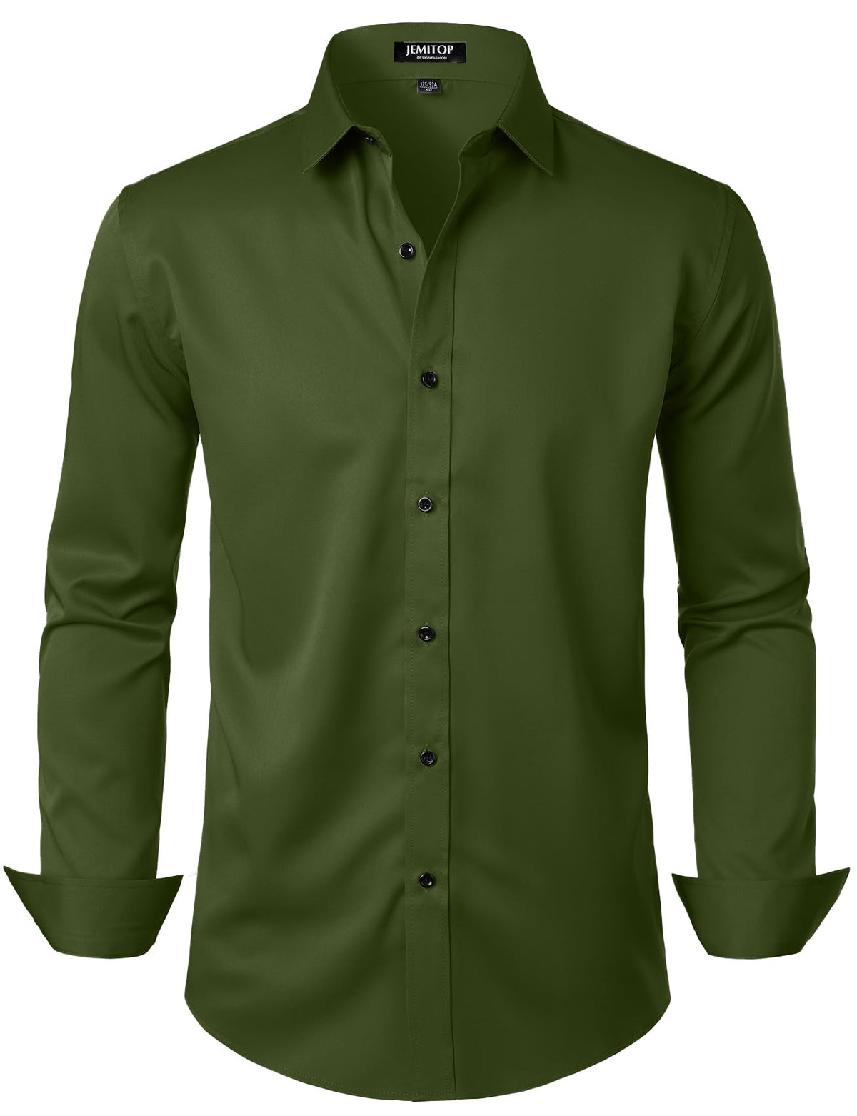 JEMITOP Mens Stretch Wrinkle Free Dress Shirts