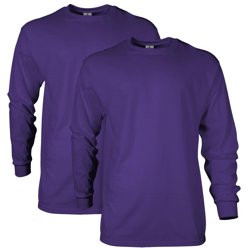 Gildan Adult Ultra Cotton Long Sleeve T-Shirt, Style G2400, Multipack