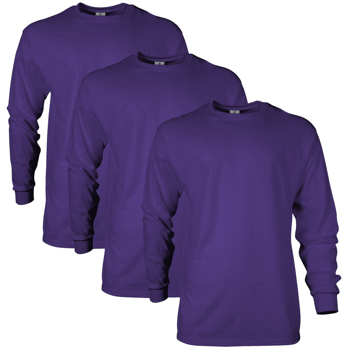 Gildan Adult Ultra Cotton Long Sleeve T-Shirt, Style G2400, Multipack