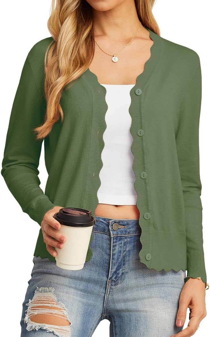 GRECERELLE Cardigan Sweaters for Women Lightweight 2026 Fall Outfits
