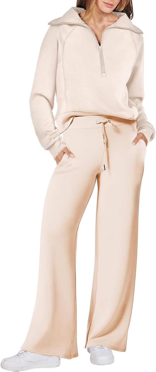ANRABESS Women 2 Piece Set Sweatsuits Lounge Fall Outfits