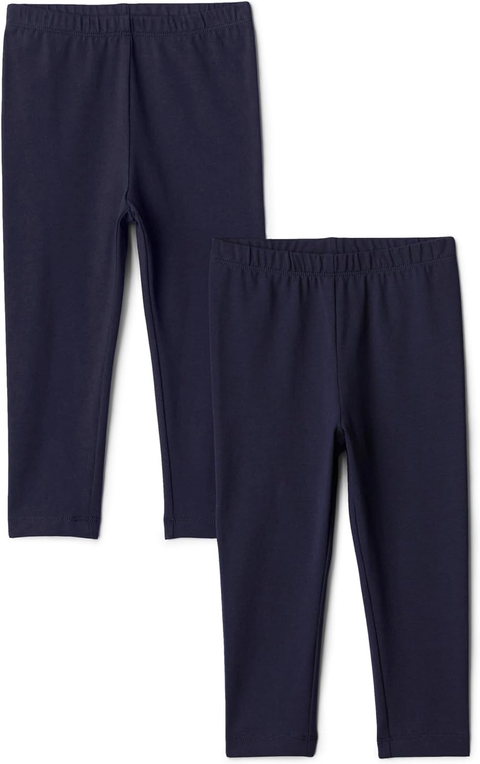 Amazon Essentials Girls' Cotton Stretch Leggings, Multipacks