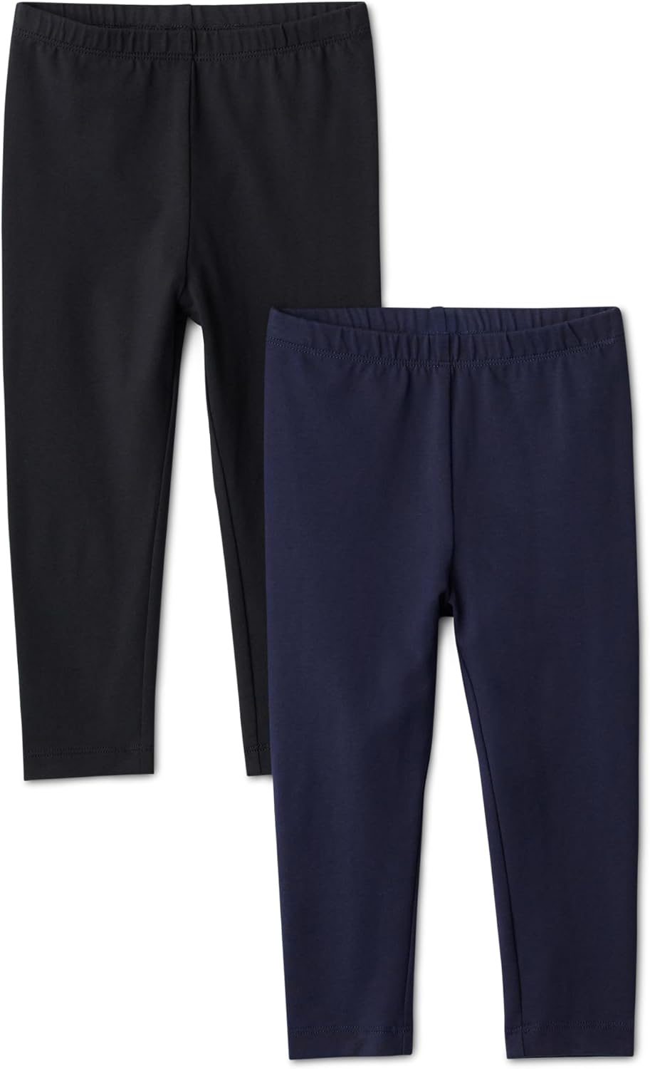 Amazon Essentials Girls' Cotton Stretch Leggings, Multipacks