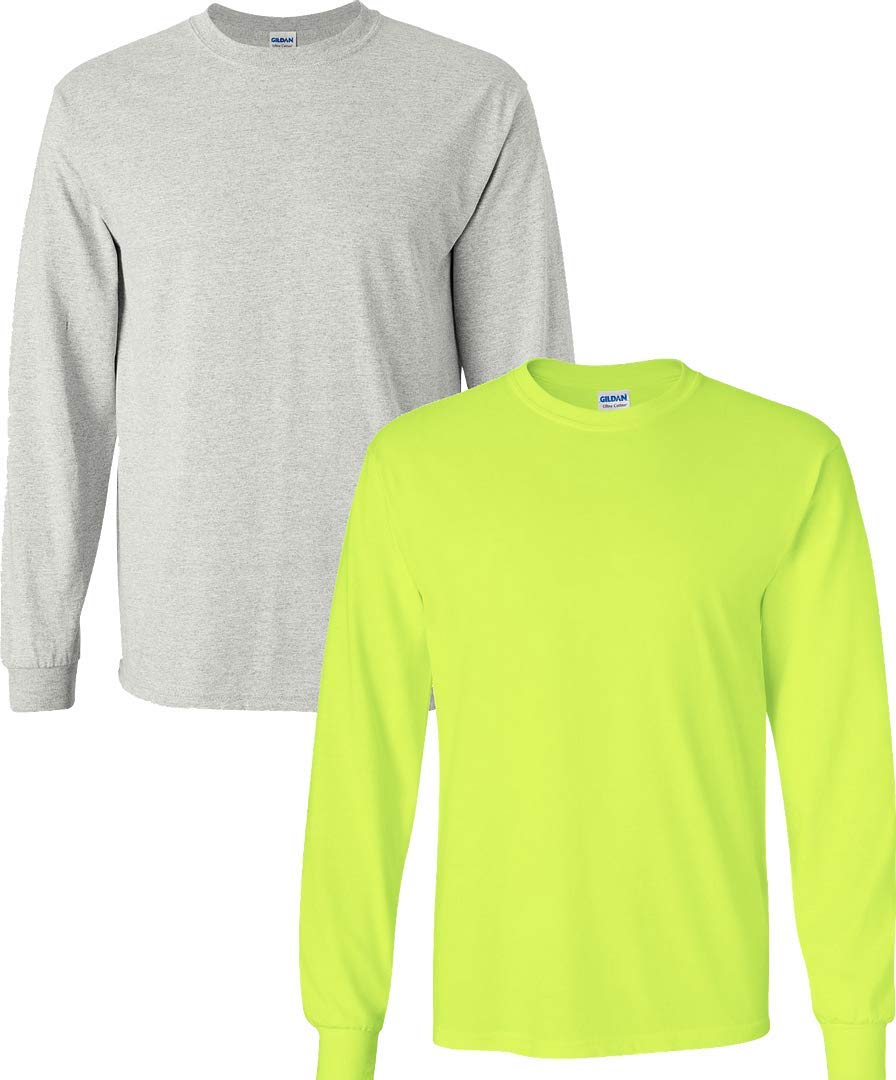 Gildan Adult Ultra Cotton Long Sleeve T-Shirt, Style G2400, Multipack