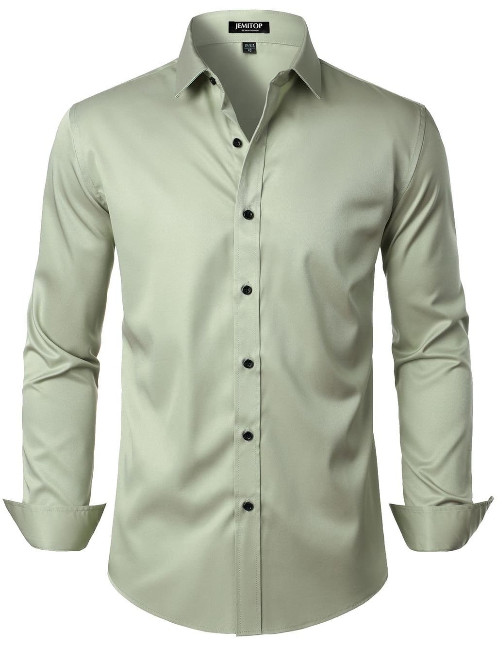 JEMITOP Mens Stretch Wrinkle Free Dress Shirts