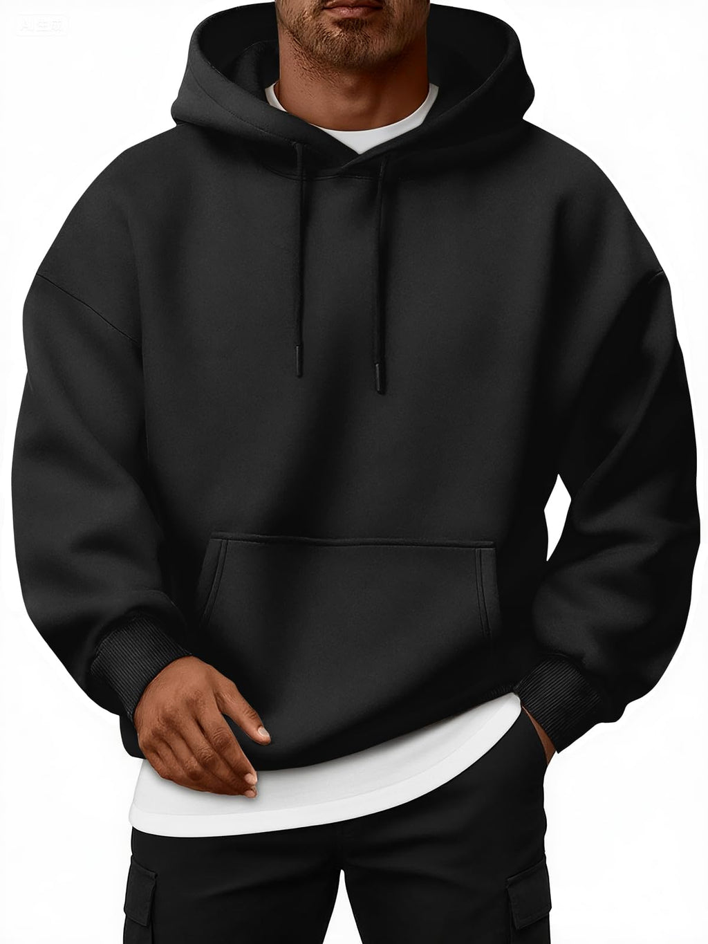EFAN Mens Oversized Hoodies Fleece Lined Sweatshirts