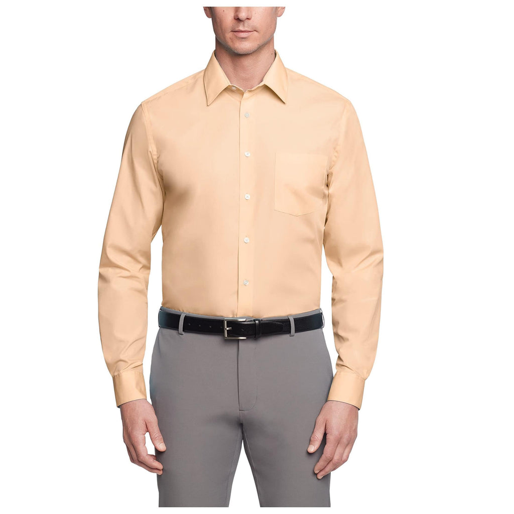 Van Heusen Mens Dress Shirt Regular Fit Poplin Solid