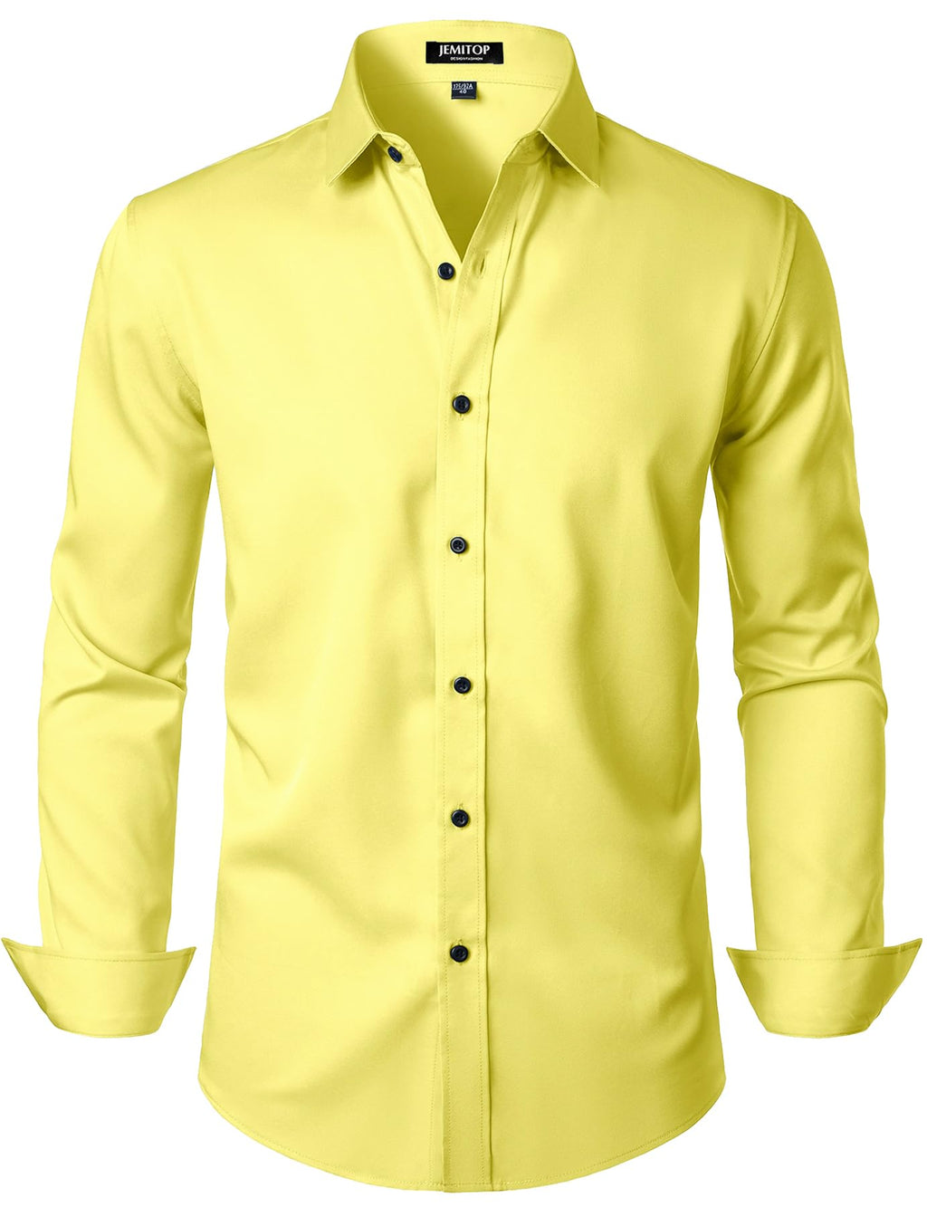 JEMITOP Mens Stretch Wrinkle Free Dress Shirts