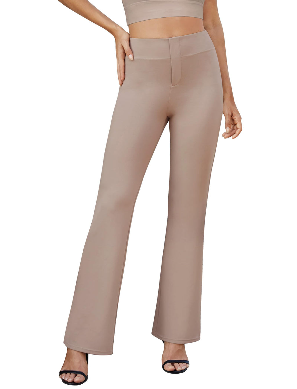 DLOODA Womens Bootcut Dress Pants Business Casual Work Pants with Pockets