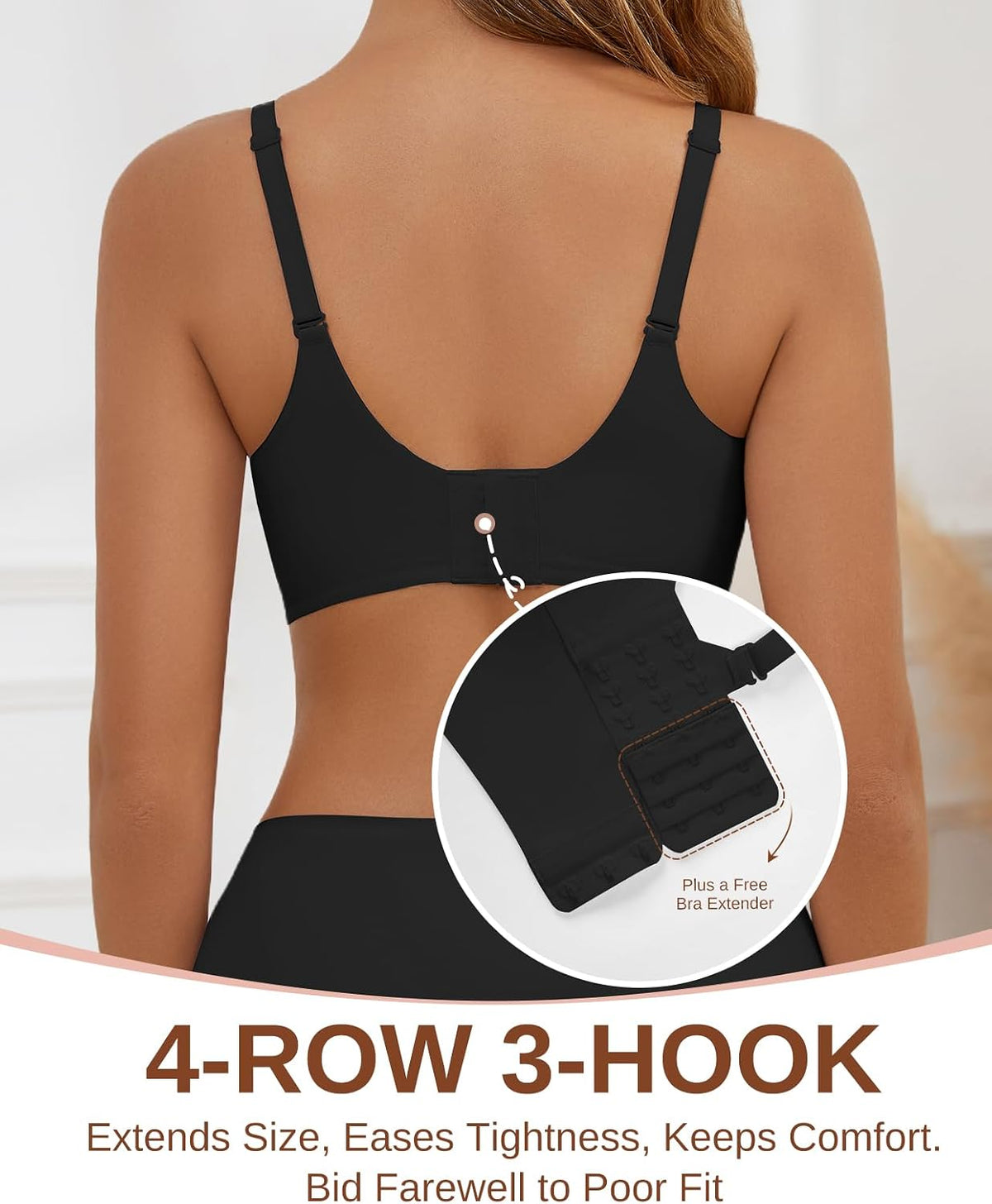 Womens Wireless Jelly Bra Seamless Full Coverage Supportive Bralette