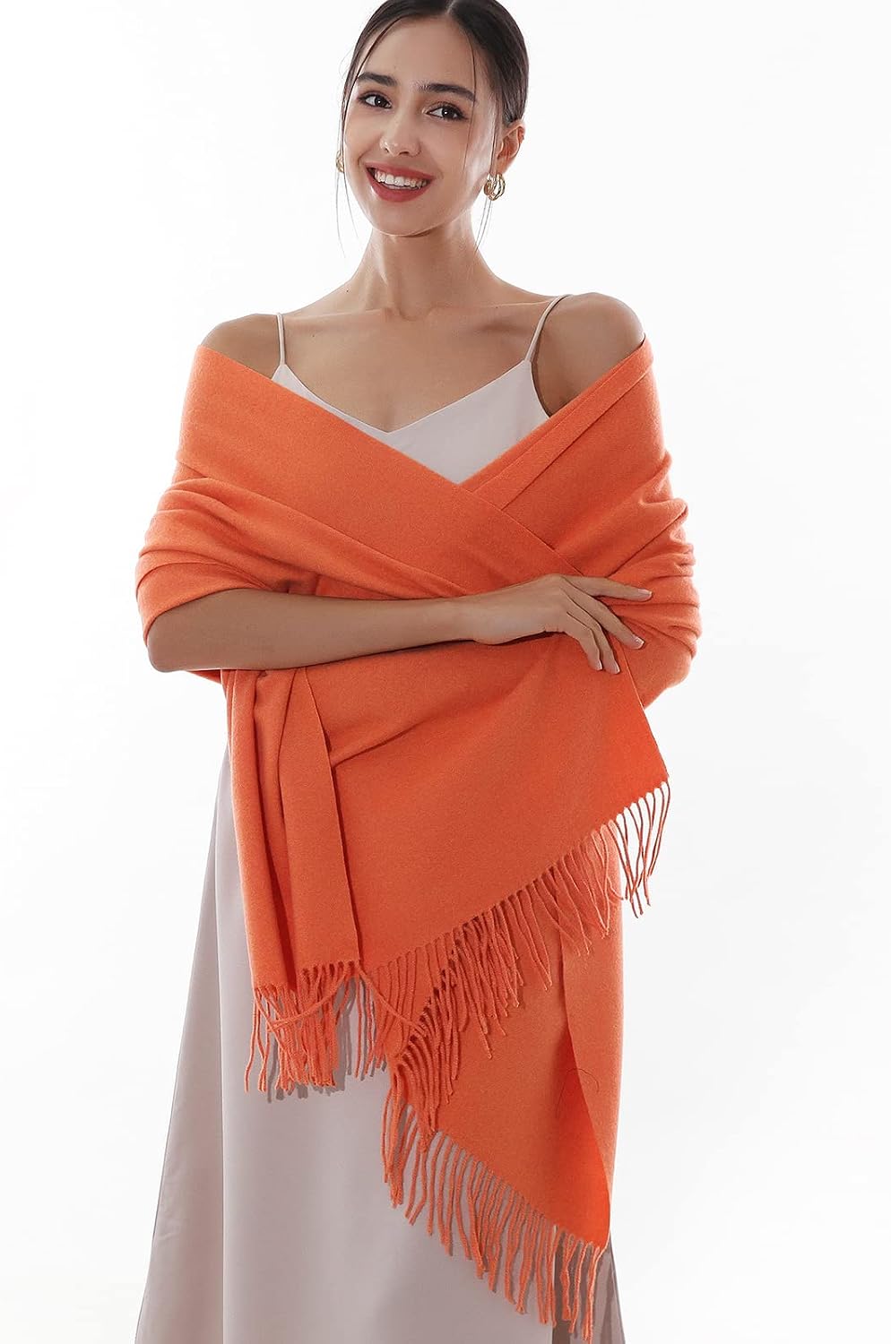RIIQIICHY Winter Scarfs for Women Pashmina Shawls Wraps for Evening Dresses Large Warm Soft Scarves
