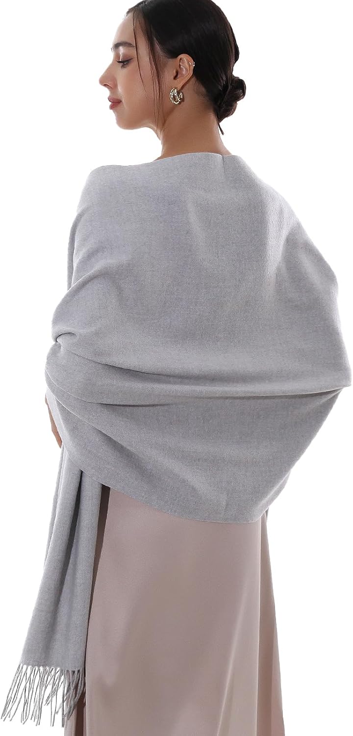 RIIQIICHY Winter Scarfs for Women Pashmina Shawls Wraps for Evening Dresses Large Warm Soft Scarves