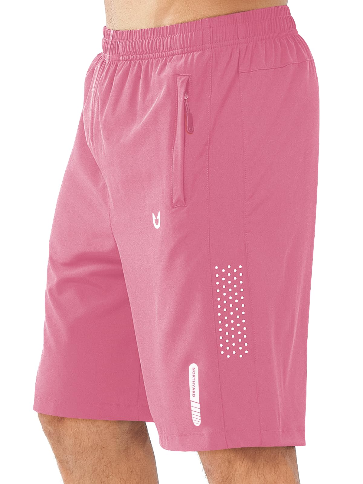 NORTHYARD Men's Athletic Running Shorts Gym Workout 7"/9"/5" Zipper Pockets