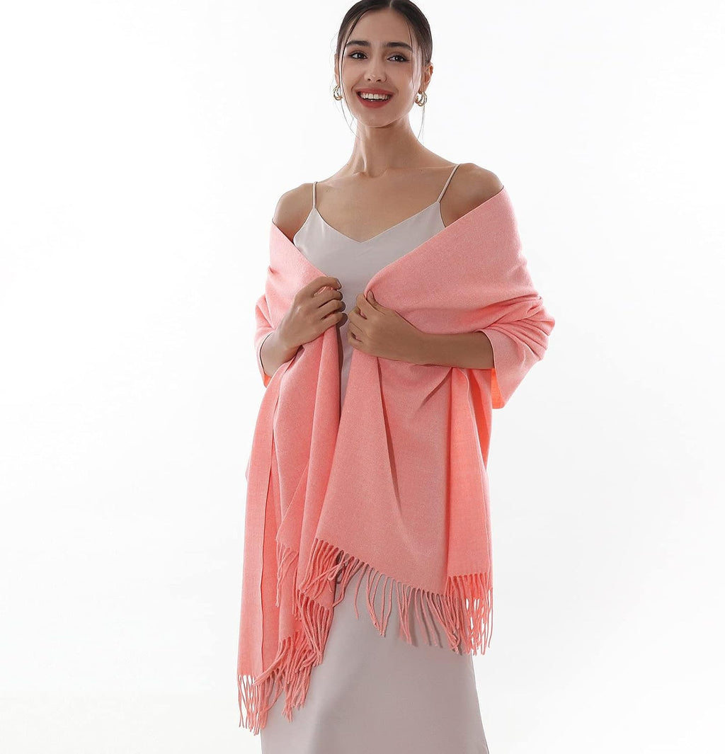 RIIQIICHY Winter Scarfs for Women Pashmina Shawls Wraps for Evening Dresses Large Warm Soft Scarves