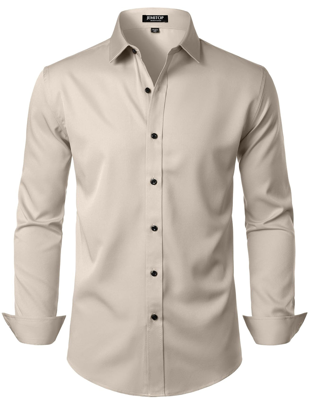 JEMITOP Mens Stretch Wrinkle Free Dress Shirts