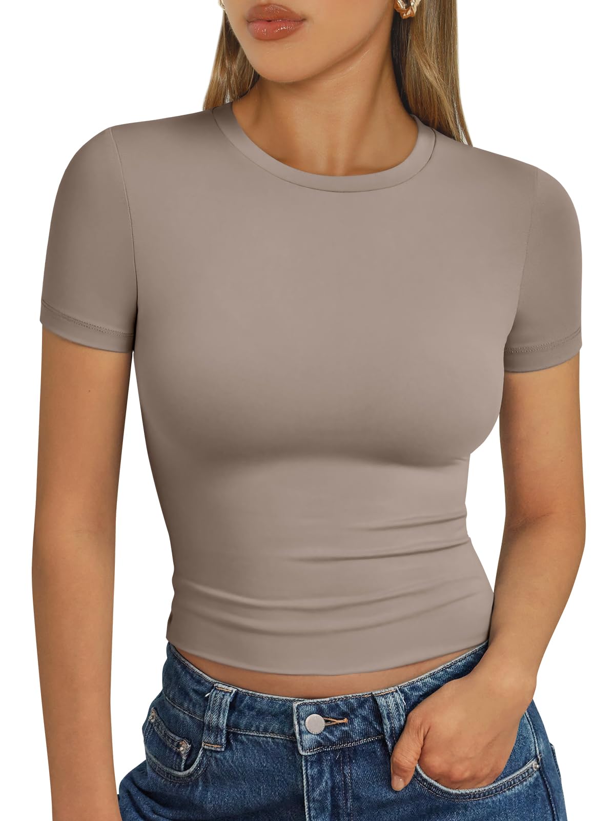 Trendy Queen Womens Short Sleeve T Shirt Basic Summer Top