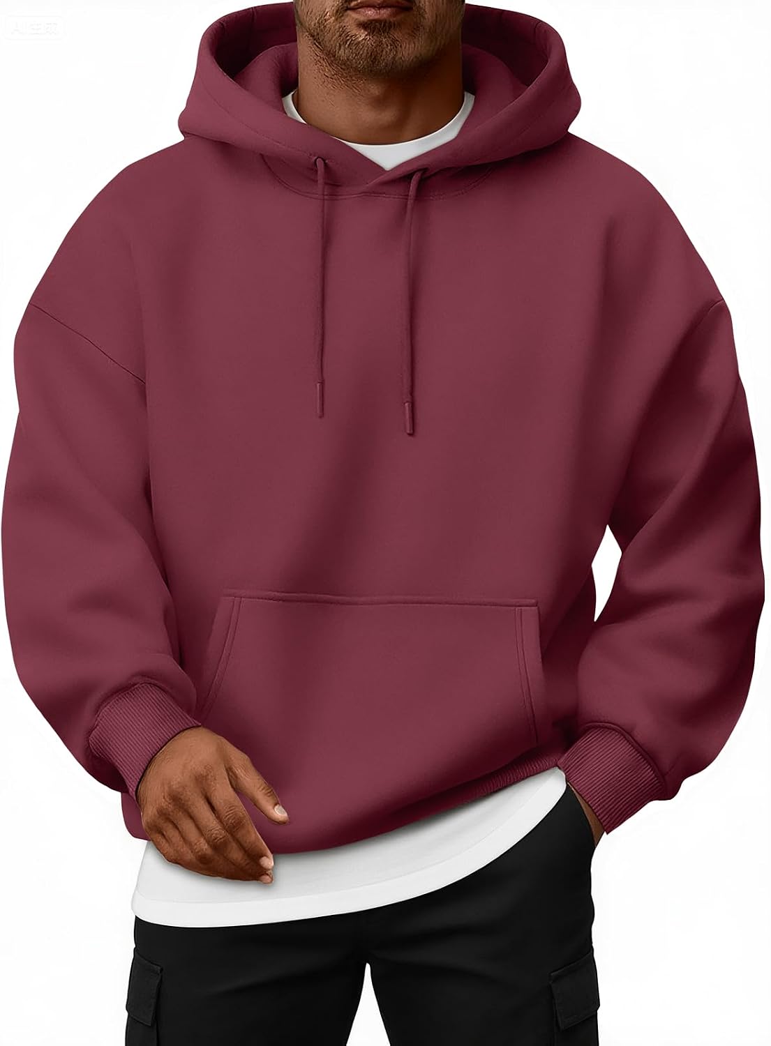 EFAN Mens Oversized Hoodies Fleece Lined Sweatshirts
